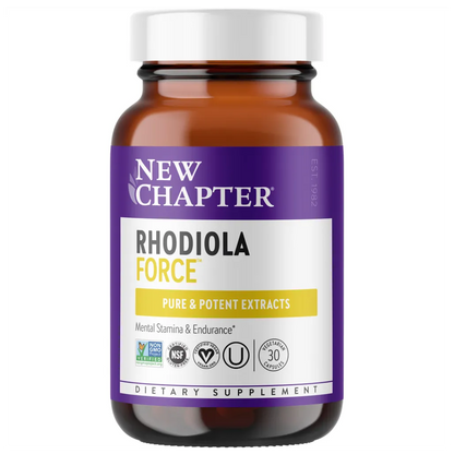 New Chapter Rhodiola Force 300  - Supports mental health, stress, sleep disruption, stamina