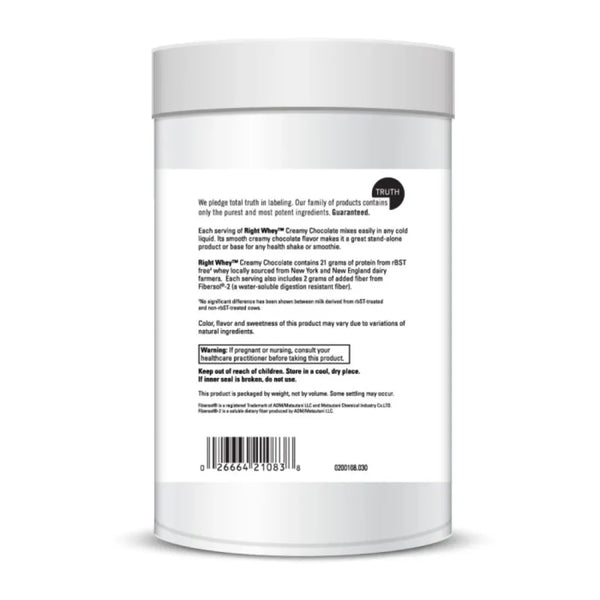 Right Whey Creamy Chocolate (30 Servings)