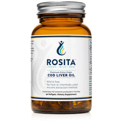  Rosita Extra Virgin Cod Liver Oil Softgels