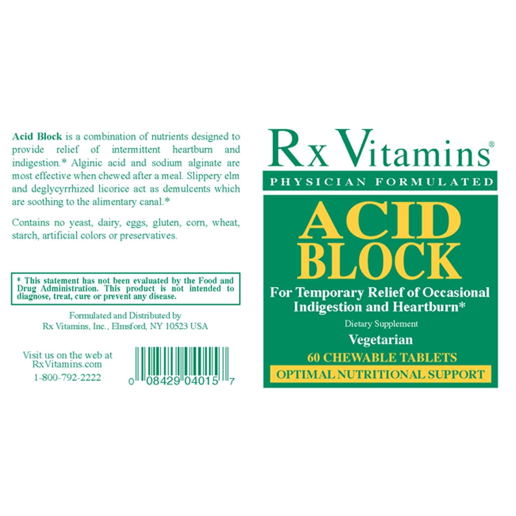 Acid Block 60 Rx Vitamins