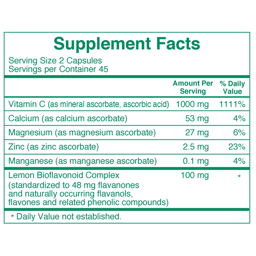 Buffered C 500 mg 90 caps Rx Vitamins