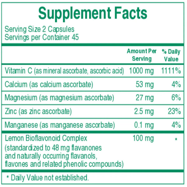 Buffered C 500 mg 90 caps Rx Vitamins