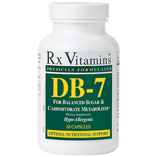 Rx Vitamins DB-7 - Supplement to support balanced sugar levels and carbohydrate metabolism