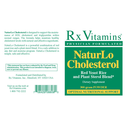 NaturLo Cholesterol Powder 300 g Rx Vitamins