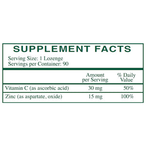 Zinc Lozenges 15 mg 90 loz Rx Vitamins