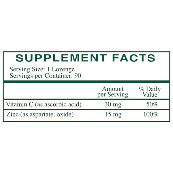 Zinc Lozenges 15 mg 90 loz Rx Vitamins