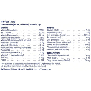 Rx Essentials for Dogs Powder 8 oz by Rx Vitamins for Pets at Nutriessential.com