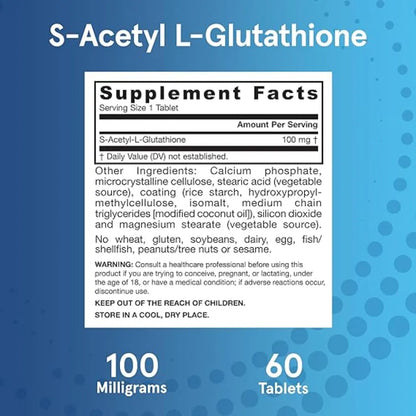 S-Acetyl L-Glutathione by Jarrow Formulas at Nutriessential.com