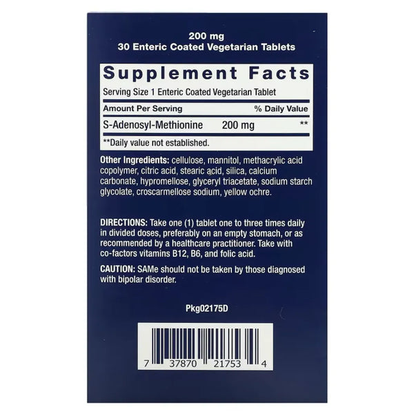 SAMe (S-Adenosyl-Methionine) Life Extension