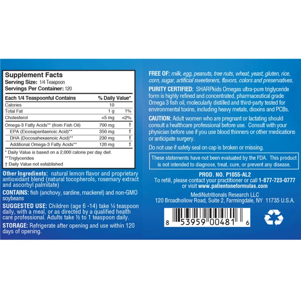 SHARPkids Omegas by Patient One