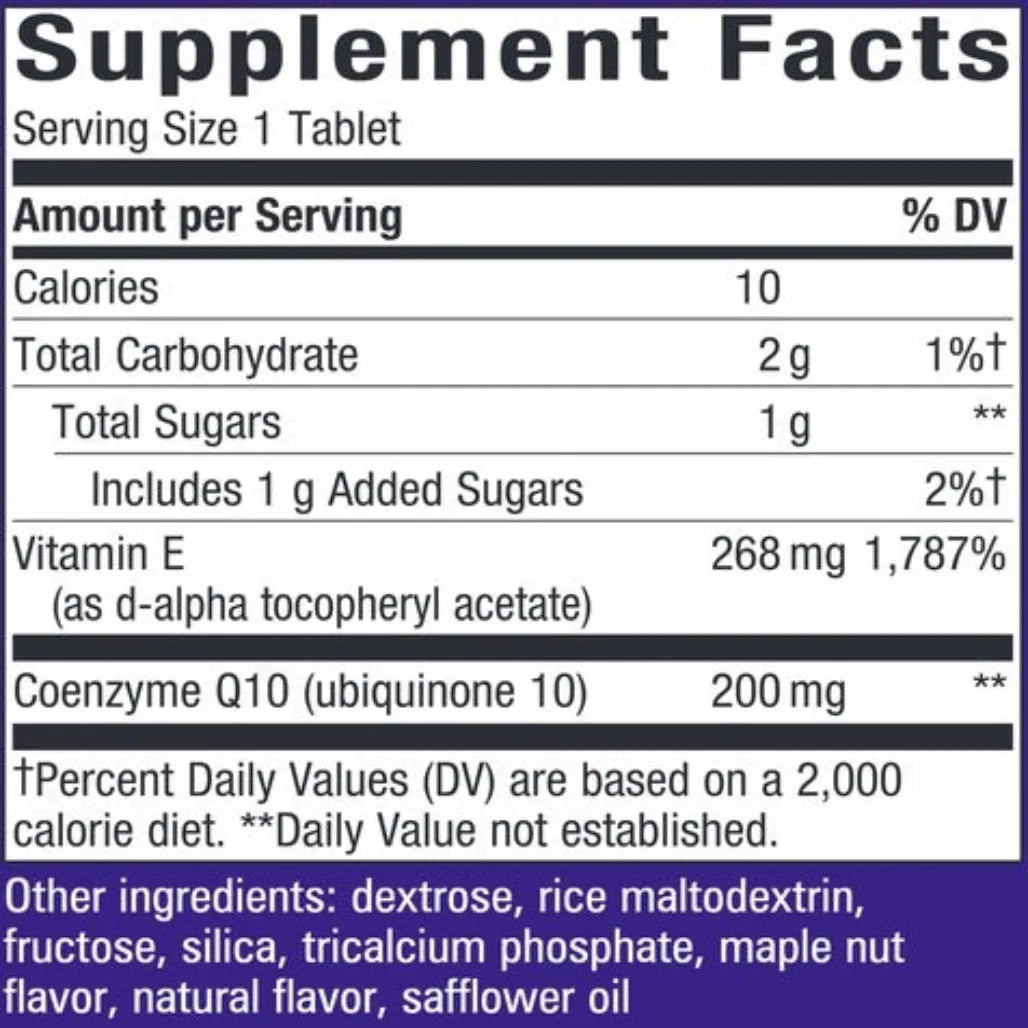 SMART Q10™ CoQ10 Maple Nut Flavored 200 mg Natures way