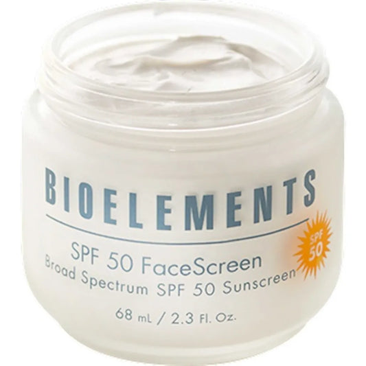 Bioelements INC SPF50 FaceScreen ingredients