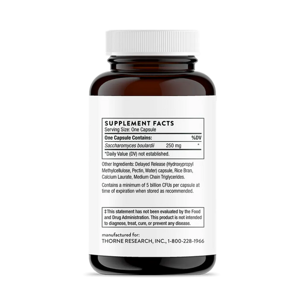 Thorne Sacro-B 60 vegcaps supplement facts