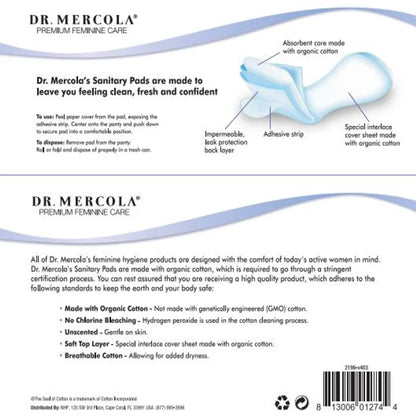 Sanitary Pads with Organic Cotton Dr. Mercola