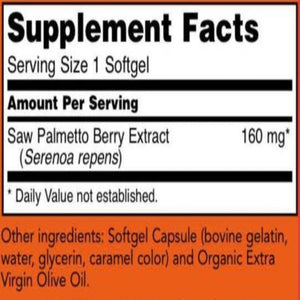 Saw Palmetto Extract 160 mg NOW - Support Men's Health