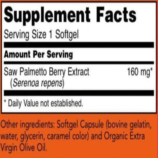 Saw Palmetto Extract 160 mg NOW - Support Men's Health