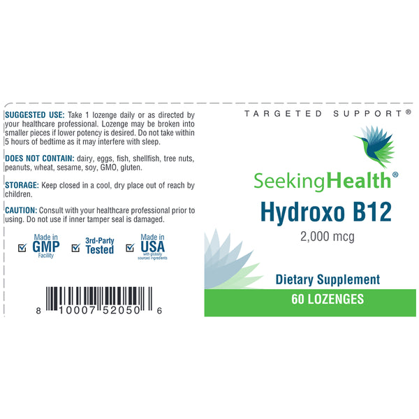 Hydroxo B12 Seeking Health