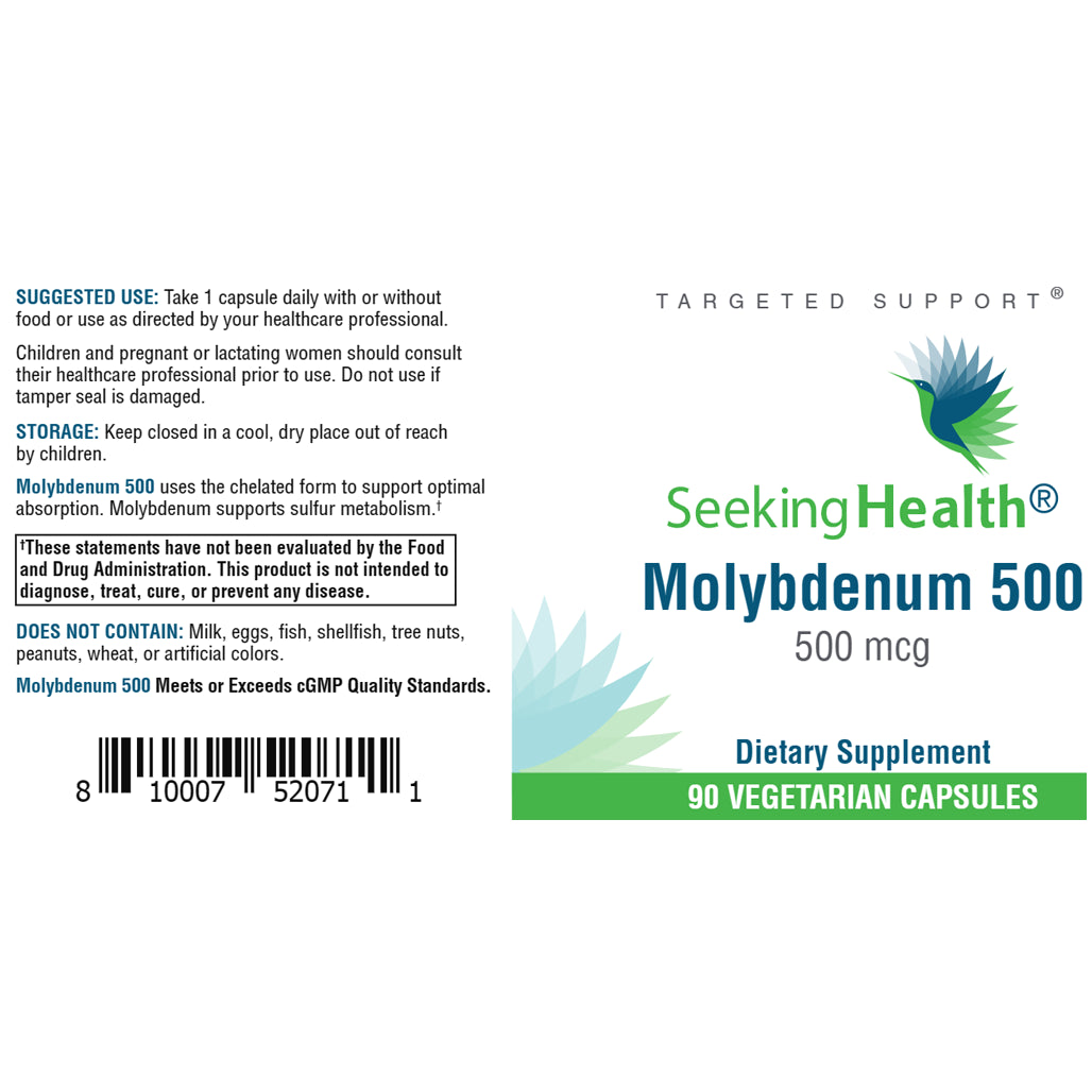 Molybdenum 500 Seeking Health