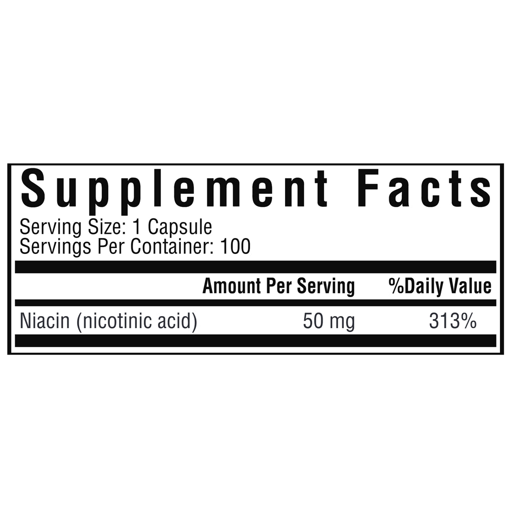 Niacin Caps 50 mg Seeking Health