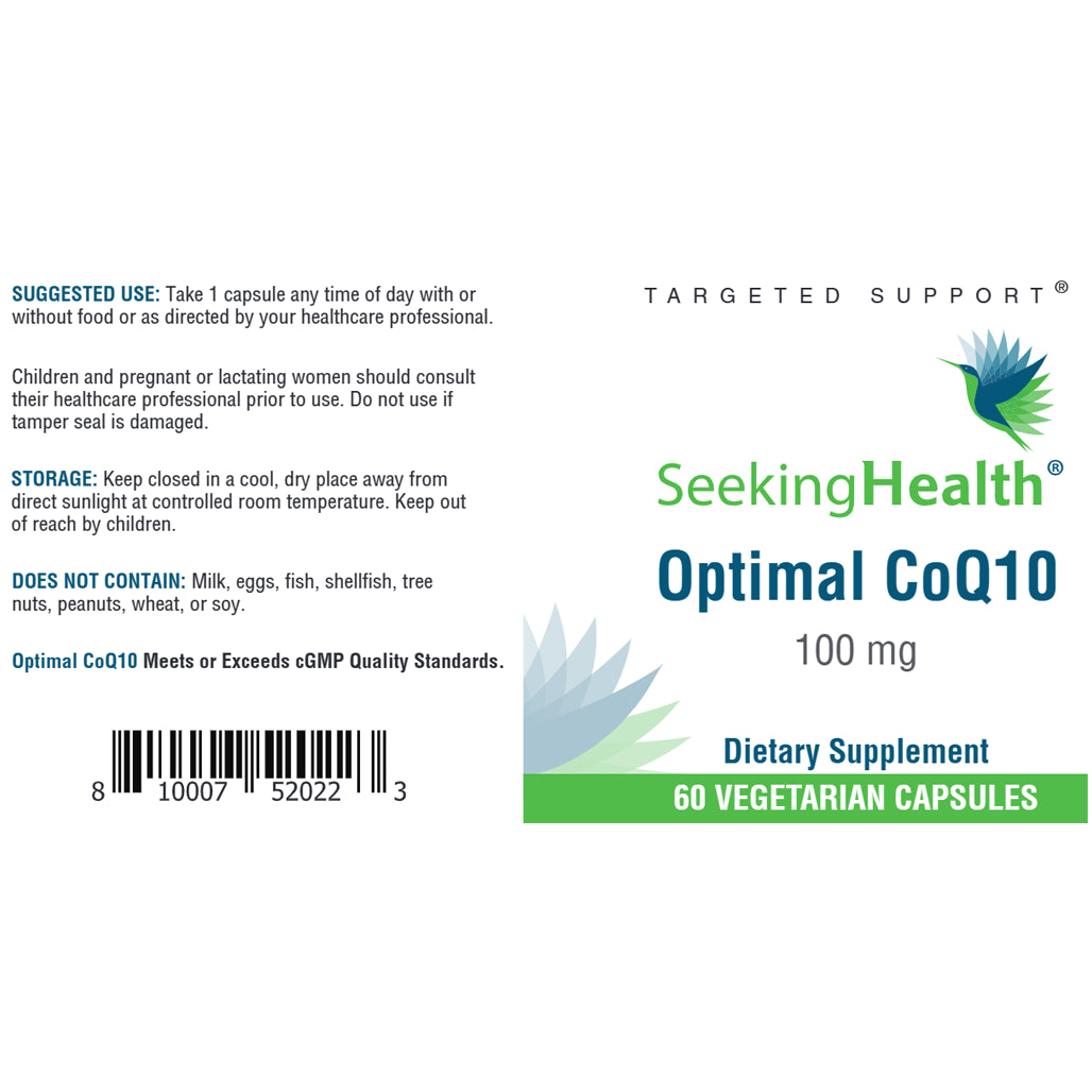 Optimal CoQ10 100 mg Seeking Health