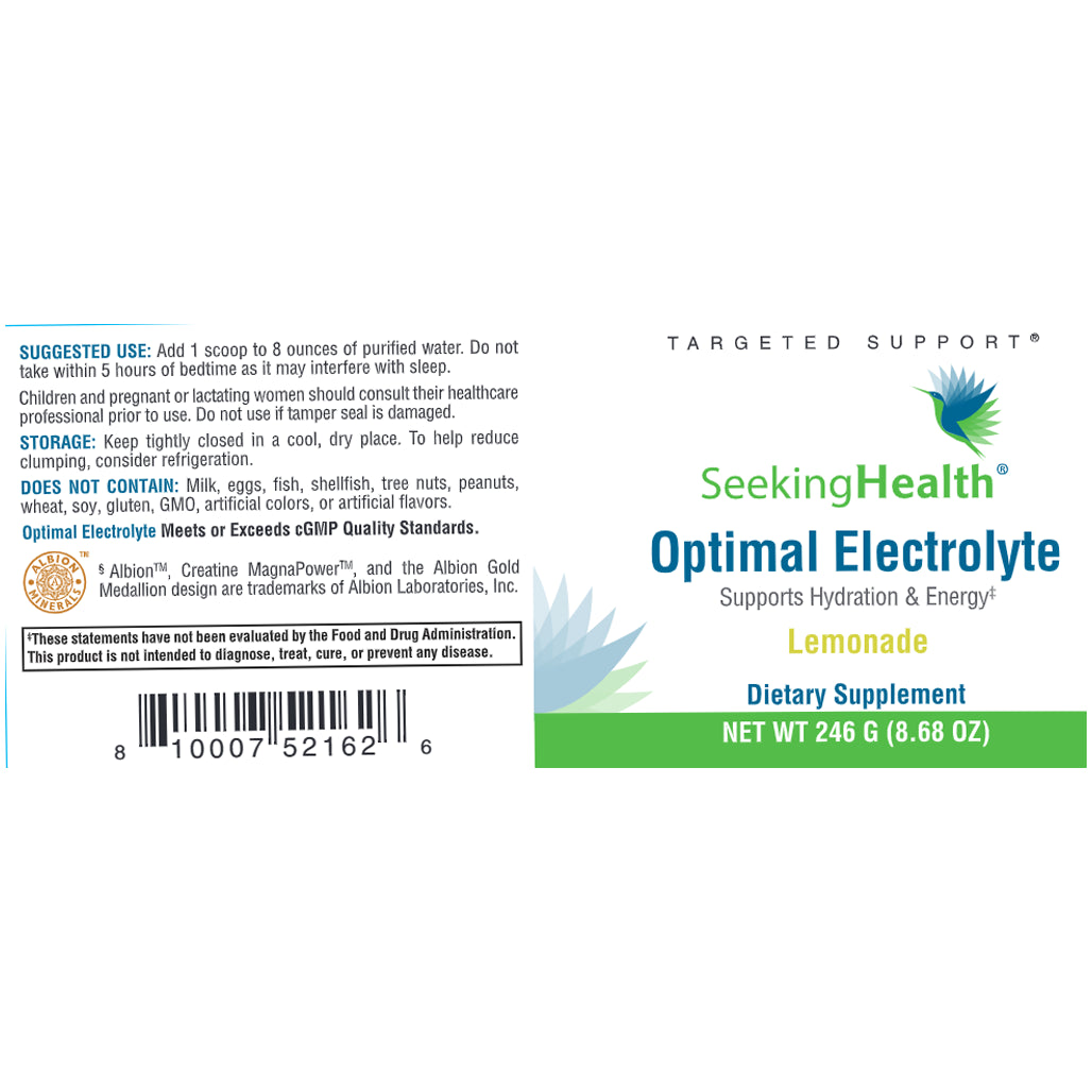 Optimal Electrolyte Lemonade Seeking Health