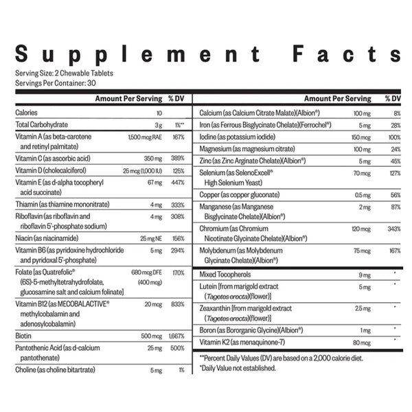 Optimal Multivitamin Chewable Seeking Health
