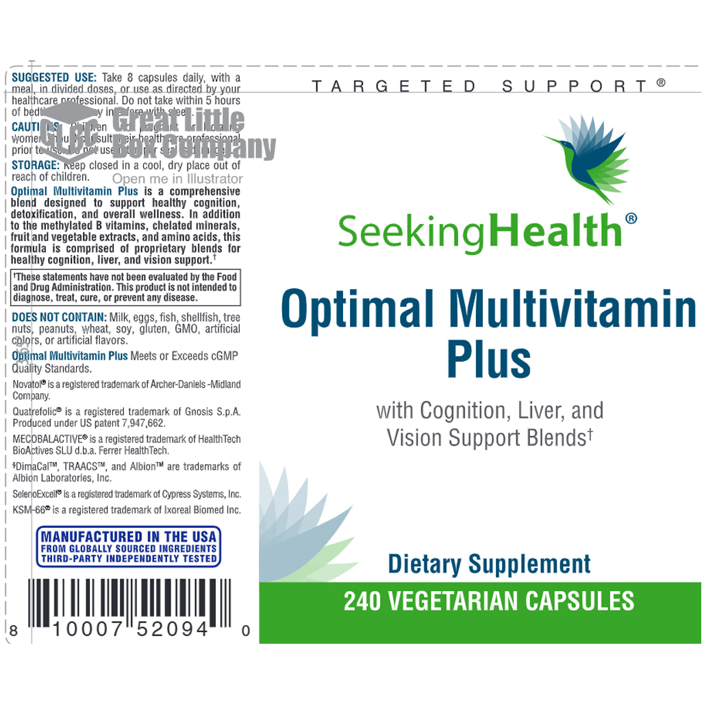 Optimal Multivitamin Plus Seeking Health