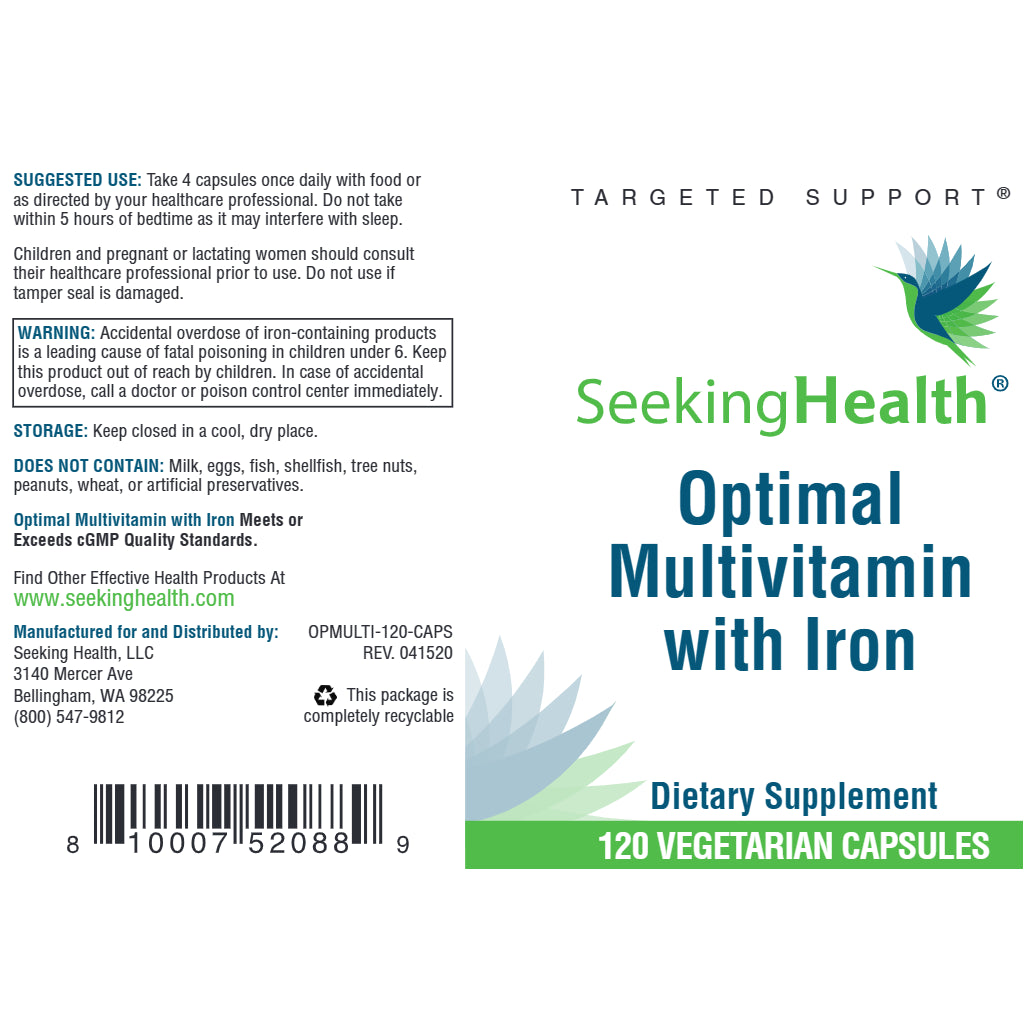 Optimal Multivitamin with Iron Seeking Health