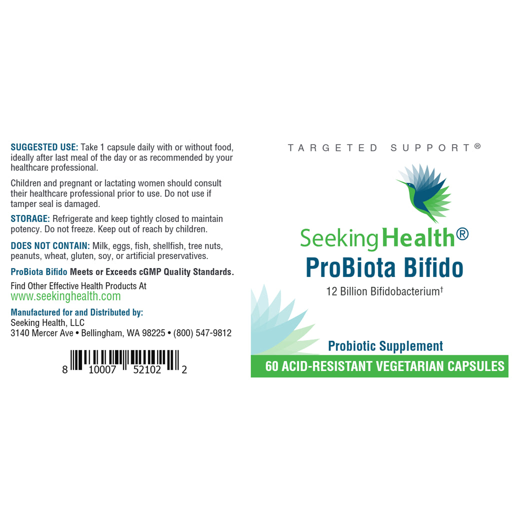 Probiota Best ProBiota Bifido | Seeking Health | Nutriessential