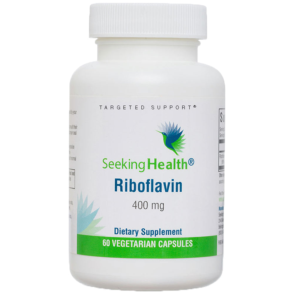 Seeking Health Riboflavin 400 mg vegan vitamin B2 capsules – supports energy & methylation
