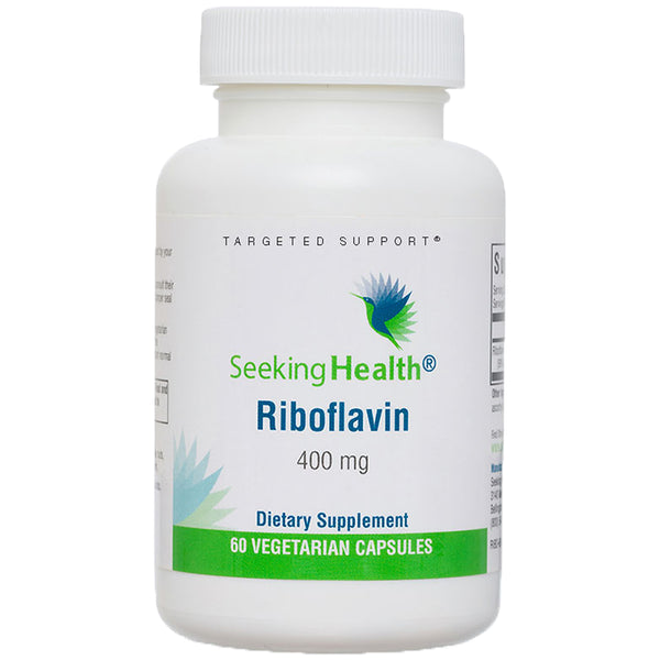 Seeking Health Riboflavin 400 mg vegan vitamin B2 capsules – supports energy & methylation