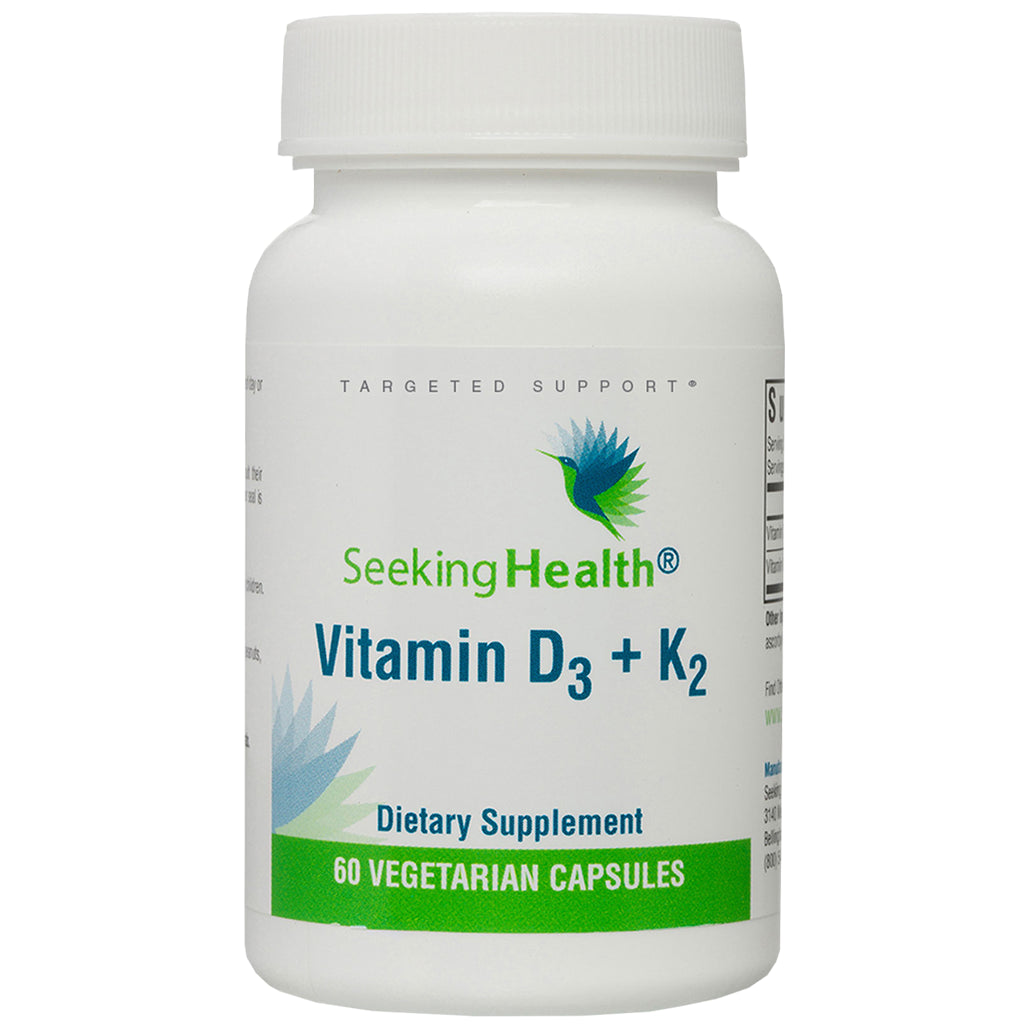 Seeking Health Vitamin D3 + K2 - Supplement to support healthy heart, immune system health