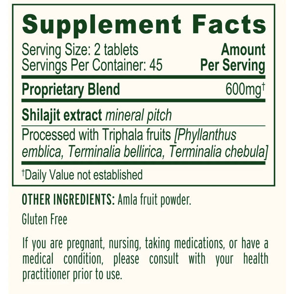 Shilajit Tablets Banyan Botanicals