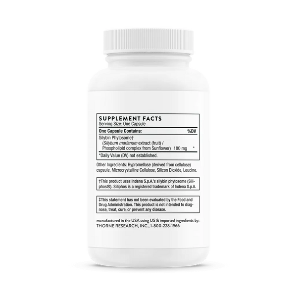 Thorne Siliphos 90 vegcaps supplement facts