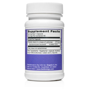 Smidge Yeastbiotic Probiotic Gut Health Supplement Ingredients - Probiotic Blend in a Base of Cellulose