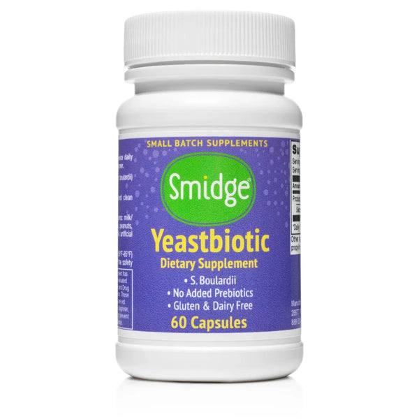 Smidge Yeastbiotic Probiotic Gut Health - 60 Capsules | Support Your Immune