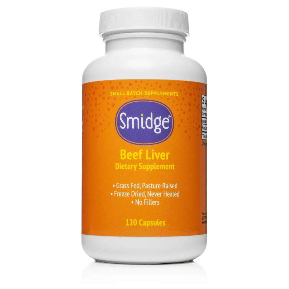  Beef Liver Capsules Protein & Vitamin A Grass-fed - Smidge