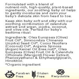 Soothing Baby Oil Fragrance Free 4oz Now