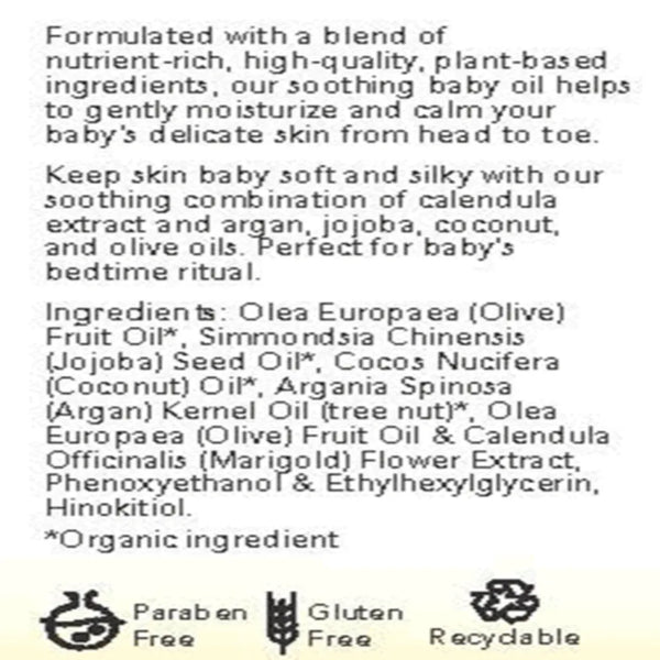 Soothing Baby Oil Fragrance Free 4oz Now