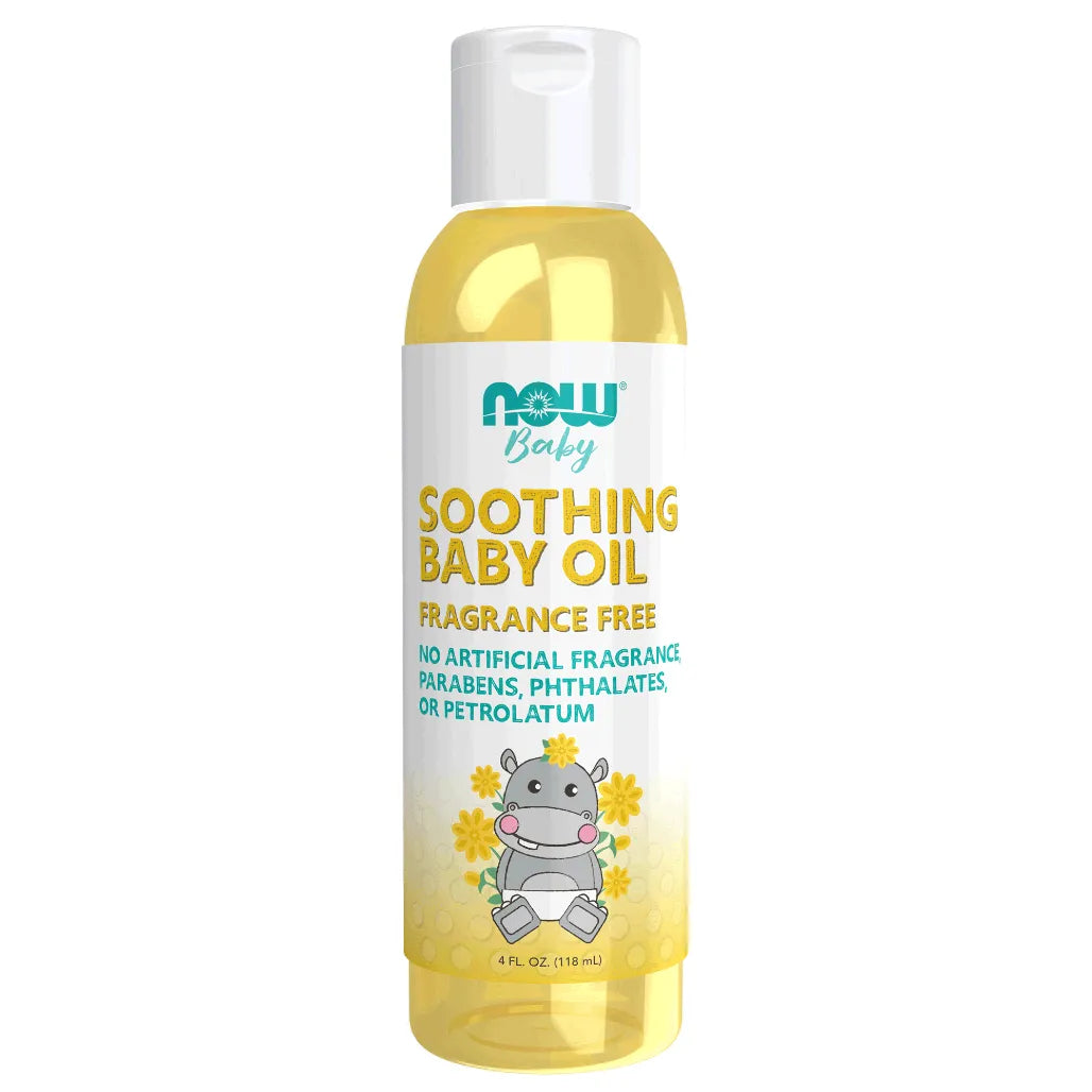 Soothing Baby Oil Fragrance Free 4oz Now