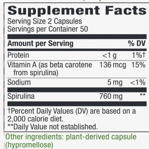 Spirulina 380 mg Natures way