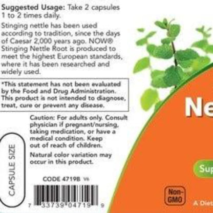 Stinging Nettle Root Ext 250 mg NOW