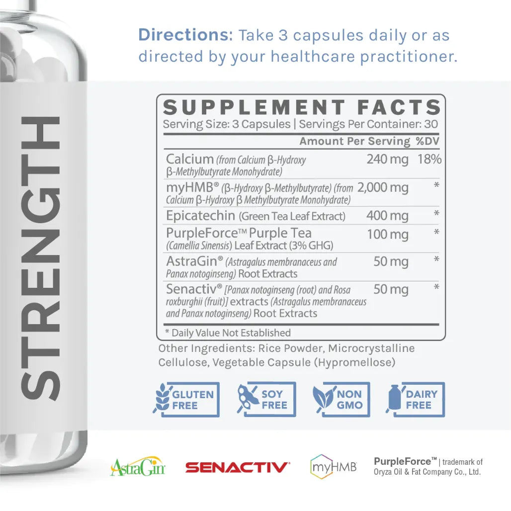 InfiniWell Strength Dietary Supplement Facts