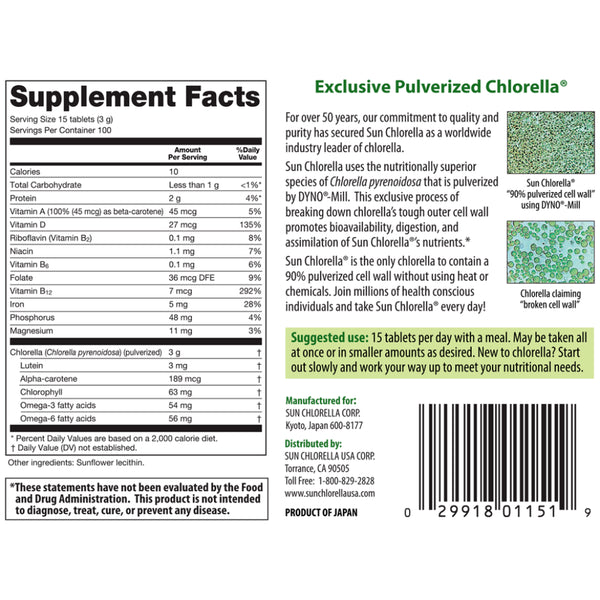 Sun Chlorella Econ Sun Chlorella USA