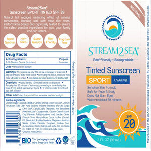 Sunscreen SPF 20 Stream2Sea