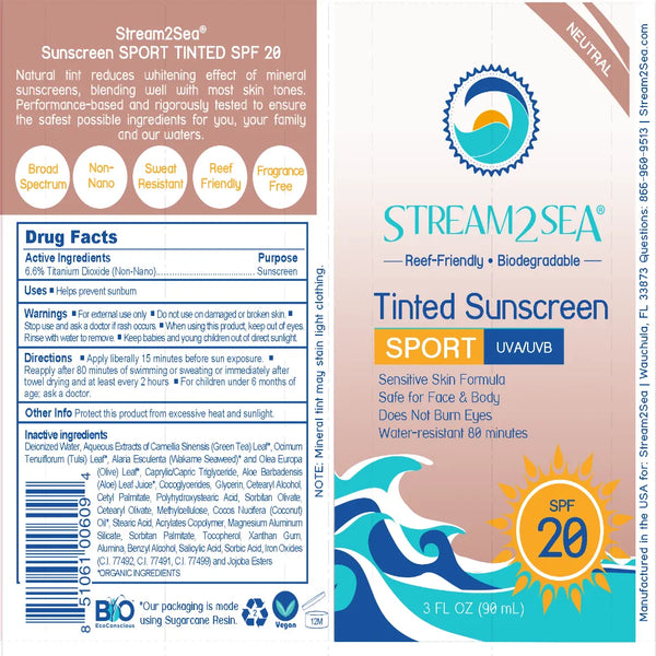 Sunscreen SPF 20 Stream2Sea