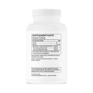 Thorne Super EPA Pro 120 softgels supplement facts