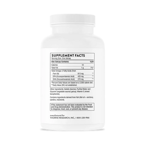 Thorne Super EPA 90 softgels supplement facts