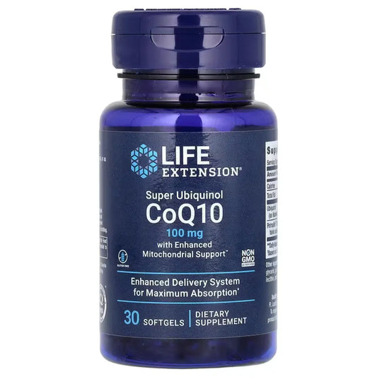 Super Ubiquinol CoQ10 Mitochondrial Support 100mg by Life Extension at Nutriessential.com