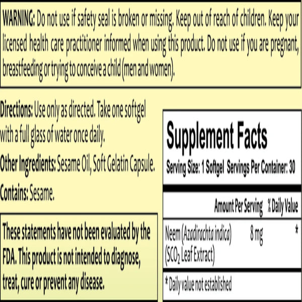 Supercritical Neem Leaf Extract